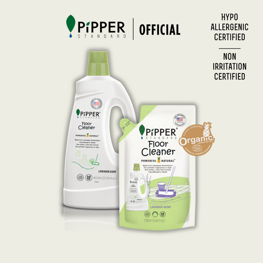 PiPPER STANDARD Floor Cleaner - Lavender Bundle 800ml + Refill Pouch 700ml