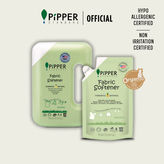PiPPER STANDARD Fabric Softener - Natural Bundle 900ml + Refill Pouch 750ml