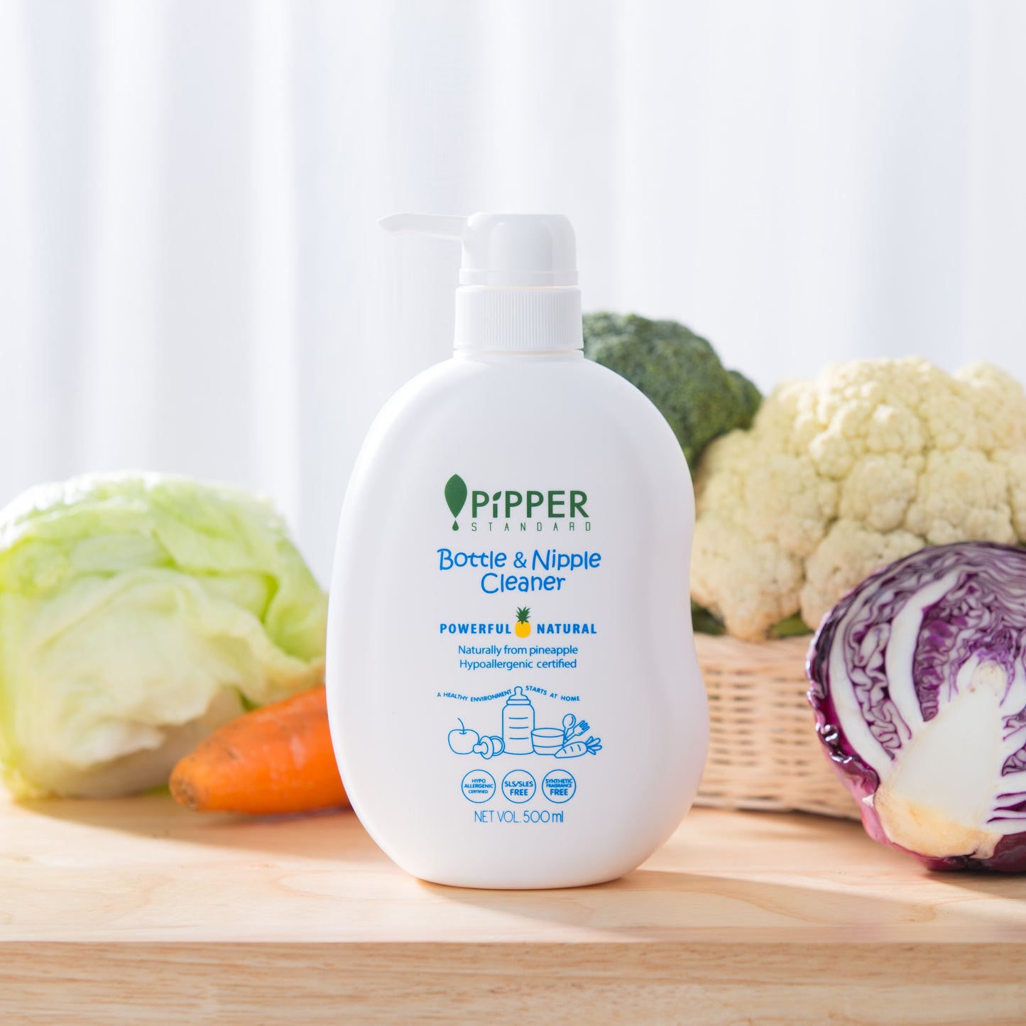 PiPPER STANDARD Bottle & Nipple Cleaner - Gentle Fresh 500ml