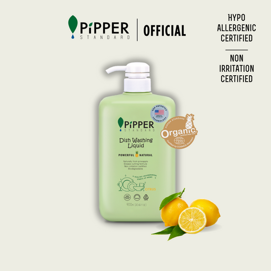 PiPPER STANDARD Dishwashing Liquid - Citrus (900ml/750ml)