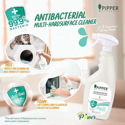 Pipper Standard Anti-Bacterial Multi-Surface Cleanser - Eucalyptus 400ml