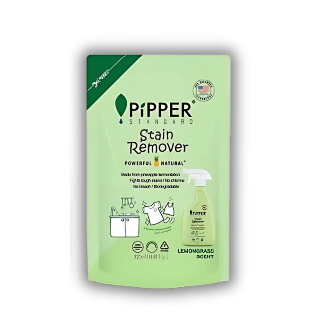 Pipper Standard Stain Remover Refill Pack - Lemongrass 325ml