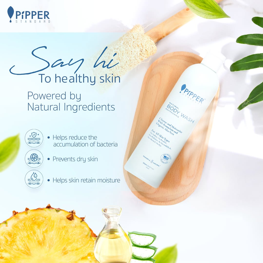 Pipper Standard Natural Body Wash Refreshing 255ml