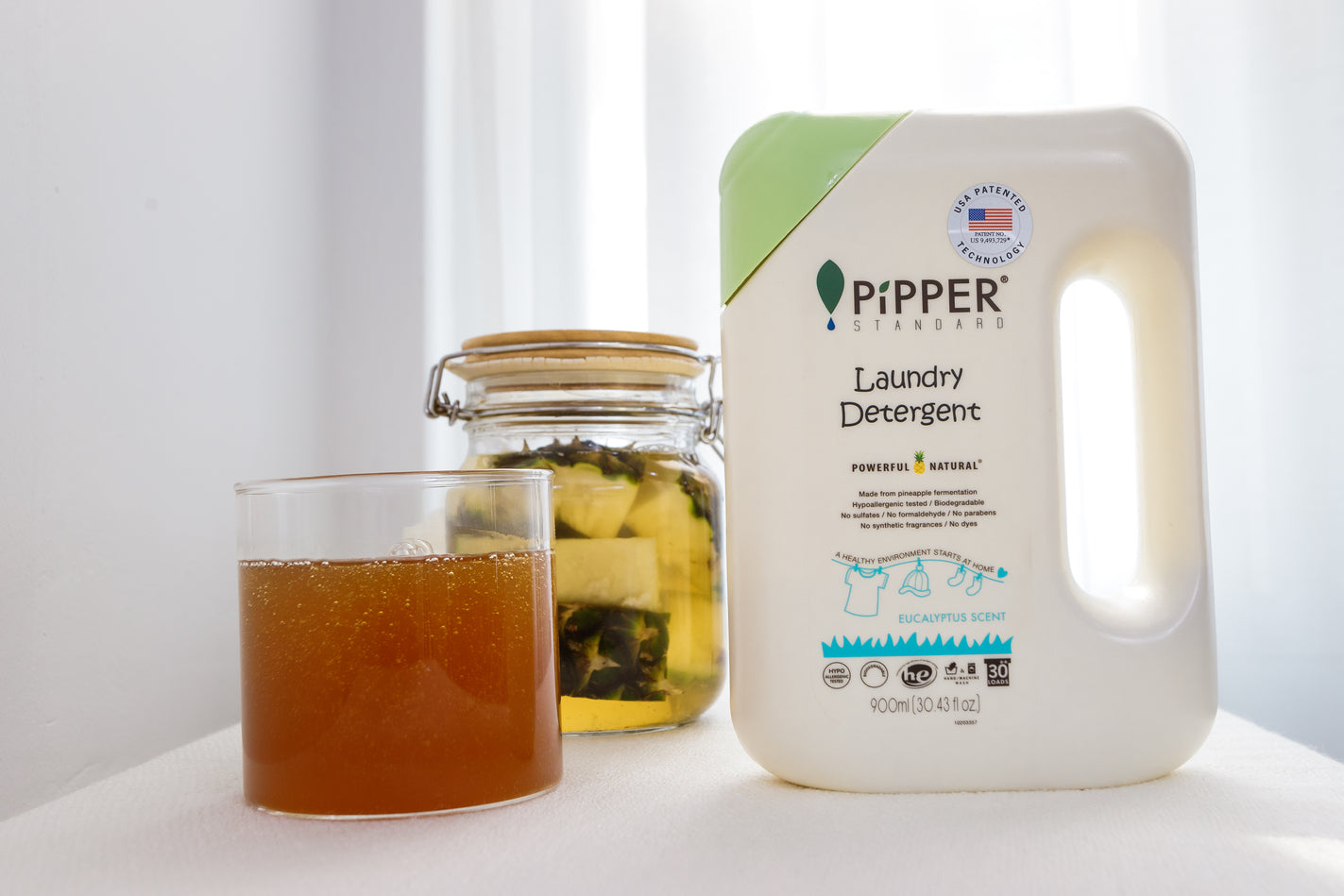 [Twin Pack] PiPPER STANDARD Laundry Detergent 900ml - Lemongrass x 2 BTL