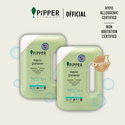 [Twin Pack] PiPPER STANDARD Fabric Softener 900ml - Free & Clear x 2 BTL