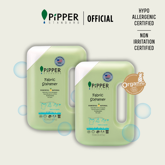 [Twin Pack] PiPPER STANDARD Fabric Softener 900ml - Free & Clear x 2 BTL