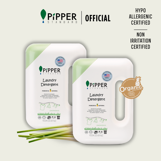 [Twin Pack] PiPPER STANDARD Laundry Detergent 900ml - Lemongrass x 2 BTL