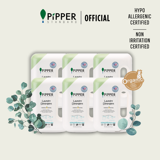 [Bulk Pack] PiPPER STANDARD Laundry Detergent 900ml - Eucalyptus x 6 BTL